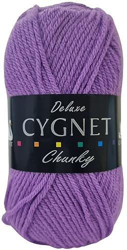 Cygnet Chunky Knitting Yarn/Wool - 100g Chunky Knit Ball (Pansy - 862)