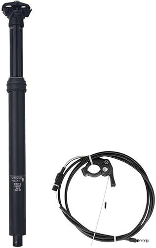 Fjädrande sadelstolpe, Cykelsitsstolpe, Cykellyftande sadelstolpe 30,9 31,6 mm Hydraulisk ledningskontroll Extern och intern routing Justering Sadelrör (Color : A 30.9)