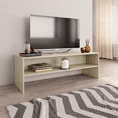 RAUGAJ Home & Garden TV-Schrank, Sonoma-Eiche, 120 x 40 x 40 cm, Holzwerkstoff