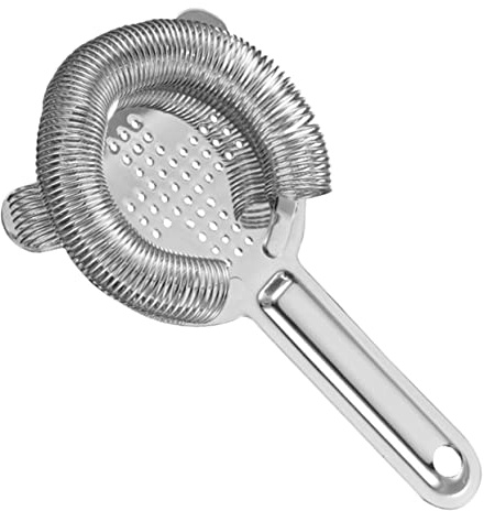 GOOHOCHY Stainless Steel Cocktail Shaker Strainer Ice Filter Bar Tool for Home Restaurant Bar Use Easy to Clean Design