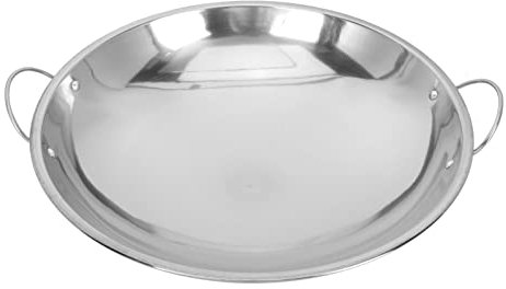 UNbit Koreanische Ramen-Pfanne Suppentopf Kochtopf: Spanische Paella-Pfanne Shabu Shabu Hot Pot Suppentopf Kochtopf for Kochen von Nudelgerichten 26,5 cm