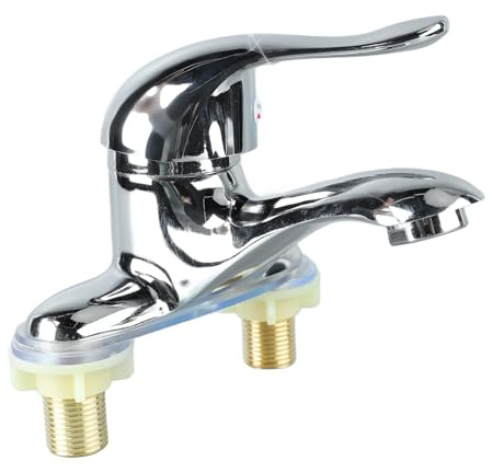 BAFOVY Bathroom Sink Faucet, Single Handle, Hot Cold Water Mixer, 2-Hole Design