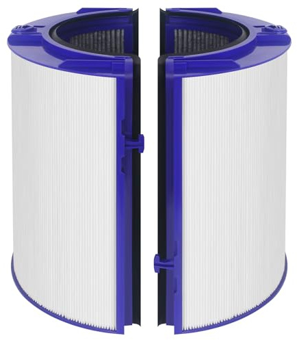 360 Combi Glass HEPA + Carbon TP07 TP09 Filter for Dyson TP06 TP07 TP09 TP10 Air Purifying Fan, 2-in-1 Filter Compatible with Dyson HP06 HP07 HP09 HP10 Purifying Tower Fan