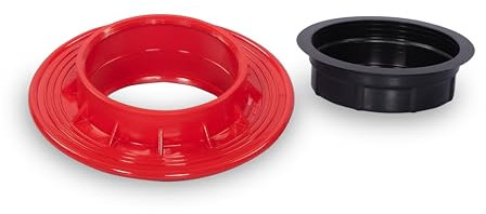 KRASO Collerette murale pour raccordement étanche à la pression de tuyaux à surface lisse (KG, KG 2000, HT), disponible en différentes tailles (DN 160)