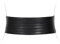 VONMELLI Breiter Gürtel Damen, Elastischer Taillengürtel Damen für Kleider Vintage Mode Dehnbarer Korsett-Gürtel für Halloween-Kostüme Passend für Taillenumfang 70-109cm Schwarz L