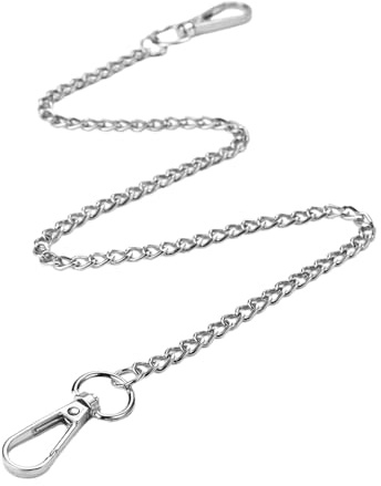 Debbery 53cm Trouser Chain, Men's and Women's Trousers, Silver Metal Hip-Hop Punk Accessories Chain, Premium Alloy No Fading, Suitable as A Fashion Accessory for Jeans, Wallets, Keychains