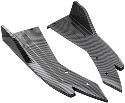 Auto Seitenschweller Für KIA Für Stinger Für GT 2018-2024 2PCS Hinten Lip Diffusor Splitter Canard Protector Front Spoiler Körper Kit Auto Seitenschürze(Carbon Fiber)