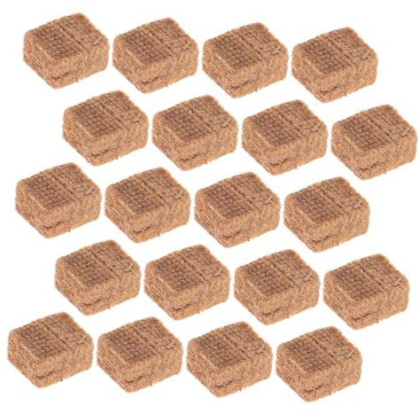 BRIGHTFUFU 20piezas Pastillas De Encendido para Barbacoa y Hot Pot De Bloques De Eficientes y Seguros para Camping y Actividades Al Aire