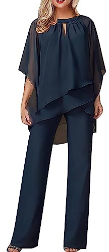 Tute Eleganti Donna Estivo Due Pezzi Completo di Pantaloni Lungo e Lavoro Completi Baggy Vestito Senza Maniche Casual Playsuit Moda Formale Tailleur Curvy per Matrimoni e Feste