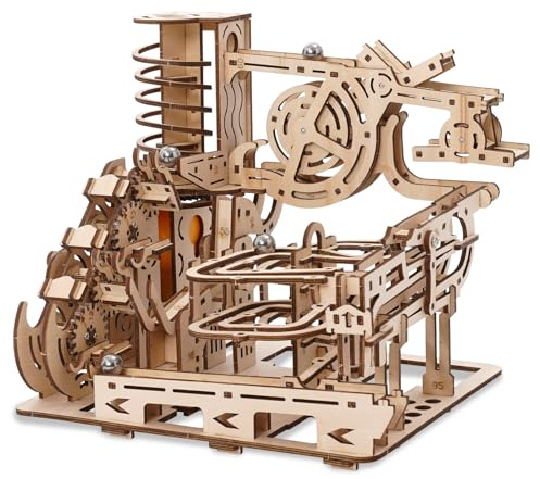 Kugelbahnen 3D Holzpuzzle für Kinder ab 10 Jahren und Erwachsene 3D Puzzle Holz Murmelbahn Trackball Modell Bausatz DIY Holzmodelle Bausätze mit 7 Stahlkugeln Geschenk Pädagogisches Spielzeug