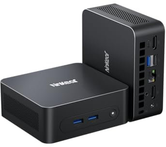 Ninkear Mini PC N100, Mini Computer mit USB-C, 16GB DDR4 RAM 512GB M.2 SSD Mini Gaming PC, 4K-Doppeldisplay, W-11 Pro HDMI 2.0, USB 3.0/WiFi 6/BT 5.2, Geeignet für Büro Heim Unterhaltung, Lernen