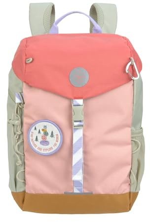 Lässig Zaino da trekking per bambini Zaino per bambini con fascia toracica e spallacci imbottiti idrorepellente, 14 litri/Big Outdoor Backpack Sunny Explorer rose/pink