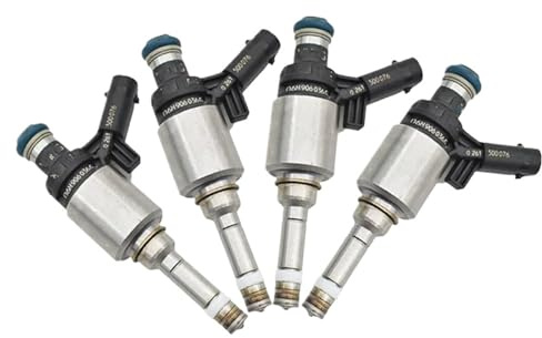 WUYDKEL Auto Einspritzdüse Kompatibel Mit VW Für Tiguan Für Golf Für GTI VI 6 2.0L Für TSI 2009 2010 2011 2012 2013 Kraftstoffeinspritzdüsen 4 Stück 06J906036R 0261500076 06J906036G 06J906036E
