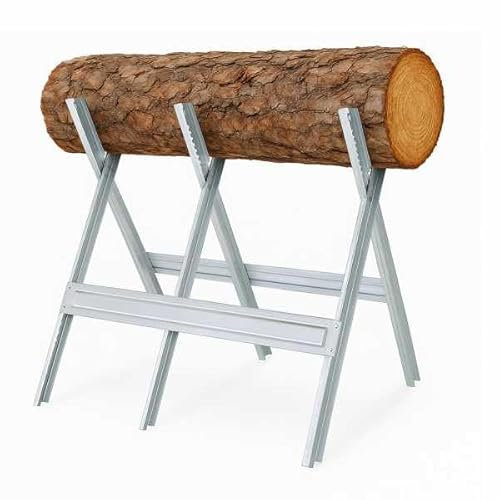 Matijardin - Chevalet à bûches en métal Kerwood – Support de sciage 150 kg