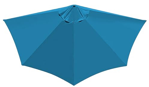 IGTOPS Halbrund Sonnenschirm Schirmstoff, 2,7m Groß Ersatz-Schirmstoff, Outdoor-Tischschirm Abdeckung, Balkonschirm, UV-Schutz 30+, Sonnen- und Regenschutztuch, für Garten,Schwimmbäder