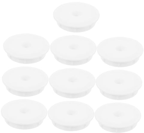 Kisangel 10pcs Reusable Lint Roller Replacement Plastic Covers Roller Plugs for Pet Hair Removal Clothes and Carpets Easy to Install and Replace