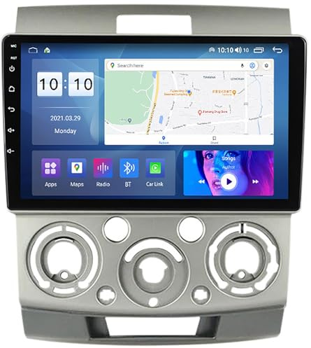 Generico Autoradio con Schermo Android 15 per Ford Ranger 06-11 2 DIN Navigatore satellitare GPS Schermo Touch da 9 Pollici Video multimediale Ricevitore FM BT SWC Carplay M400S,B