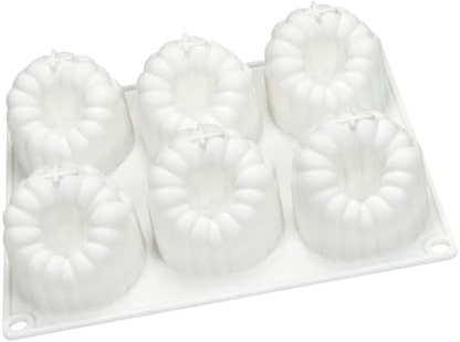 WLNEXT 6 Cavity Large Raspberry Mousses Cake Mold Food Grade Silicone Chocolate Dessert Baking Mould Family Gathering Bakeware