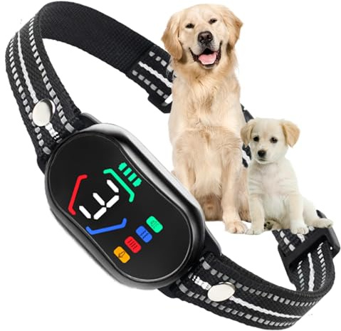 Anti Bark Collar for Dogs, Beep & Vibration, 5 Adjustable Sensitivity, Dog Barking Collar, IP67 Waterproof - Bark Collars for Large Medium Small Dogs, Black