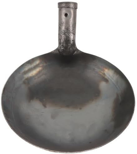 BIUDECO Paletta per Letame in Metallo Resistente 20Cm Mestolo Grande per Pulizia di Fognature e Fanghi di Drenaggio Pala Riutilizzabile per Lavori di Muratura e Cantieri Edili