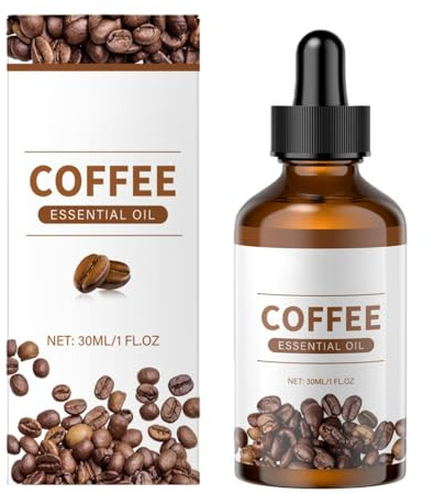 30ml Kaffeeöl,Pure Kaffeeöl Gegen Falten, Natürliches Organisches Coffee Essential Oil für Gesicht Haut,Haarpflege,Feuchtigkeitsspendendes,Verjüngendes und Straffendes Öl für Die Aromatherapie