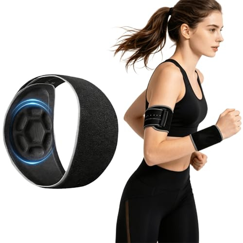 HAOXYO Tutore Epicondilite Gomito, Gomitiera per Epicondilite | Fascia Gomito Traspirante per Dolore Articolare, Gomito del Tennista per Uomo e Donna, Sport