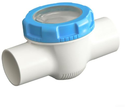 Clapet anti-retour pour piscine et étang - 2 types visibles - Valve de prévention du refoulement pour soutenir un débit d'eau et une circulation constants
