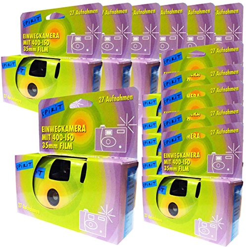 PHOTO PORST Lot de 12 appareils Photo jetables pour 27 Photos avec Flash