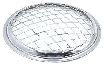 Sourcingmap 14 cm de diamètre en métal chromé pour moto Phare en maille filet protecteur Grill Coque