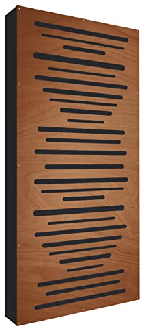 Addictive Sound Akustikpaneele Holz - Schalldämmung AbFuser Wood - Akustikplatten Perfekt zum Hause, Studio, Konferenzraum, Club - Acoustic Panel mit den Maßen 100x50x11,5 cm - Braun