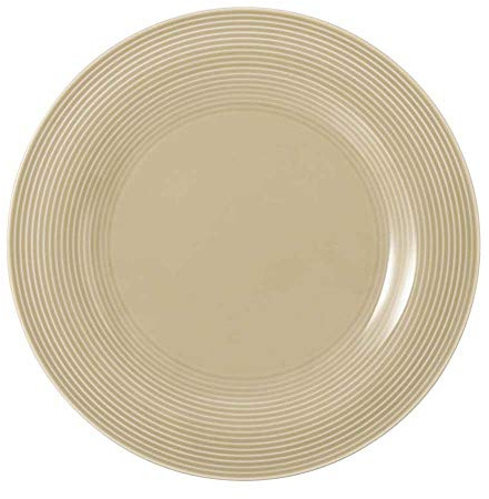 Seltmann Beat - Plato llano redondo (27,5 cm, 6 unidades), color beige