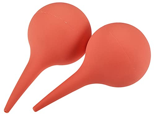 sourcing map 2 Stücke Staubkugel Luftgebläse für Kameraobjektiv PCB 75ml Rot