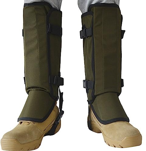 Fopytu Gaiters De Serpientes para Caza, Guardias De Serpientes Aire Libre, Polainas De Polaina De Serpientes para Hombres, Mujeres, Protección contra Mordedura De Serpientes para Piernas,