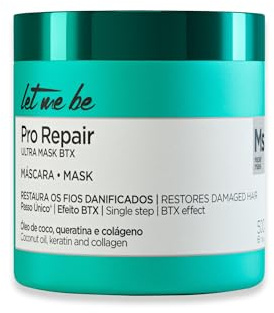 Let Me Be - BTX Pro Repair, Btox Capilar Profesional Orgánico de Un Solo Paso, Tratamiento Reductor de Volumen y Anti-Frizz Sin Formol con Keratina Hidrolizada, Colágeno y Aceite de Coco | 500g
