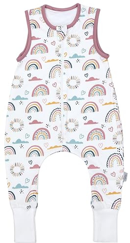 TupTam Baby Sommerschlafsack mit Beinen – 0,5 TOG, OEKO-TEX