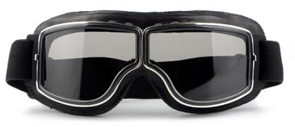 TOFBS Klassische Motorradbrille Retro Schutzbrille Uvschutz Winddichte Augenschutz Motorrad Sonnenbrille Strapazierfähig Verstellbar