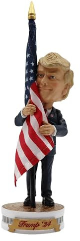 Wackelkopf-Puppen schütteln den Kopf, Wackelkopf-Puppen, Harzmänner mit Flagge Wackelkopffigur Puppe, Sammelstatue für das Armaturenbrett im Auto, Puppe mit schüttelndem Kopf für den Arbeitsplatz zu H