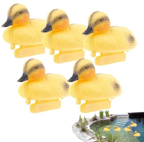 Teichenten 5 Stück Schwebende Ente Figur Schwimmendes Entlein Miniatur Statue Teichenten Für Gartenteich Schwimmente Für Teich Stockente Deko Schwimmende Teichdeko Schwimmente Für Teich, Park, Pool