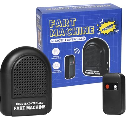 Pumwoy Macchina per Scoregge 6 Effetti Sonori, Macchina per Scoreggiare con Telecomando, Fart Box Fart Toy, Giocattolo per Scoregge Scorregge Finte, Prank Noise Maker per Adulti e Bambini