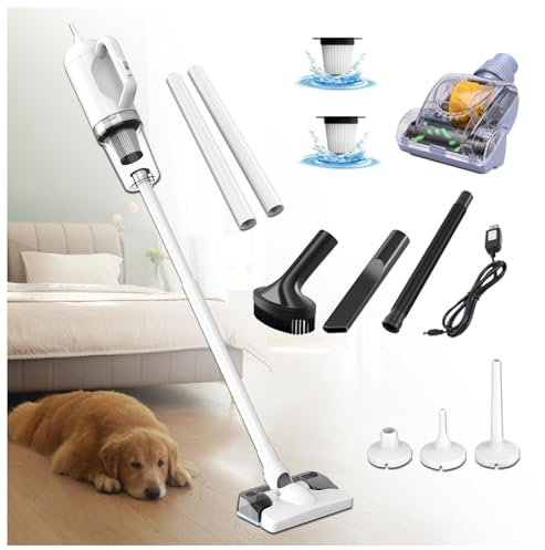 Aspirateur Balai Laveur sans Fil 5 en 1 Compact - Léger, 35Min Autonomie, Balai Vapeur sans Fil pour Voiture, Maison, Bureaux, Poils d'animaux