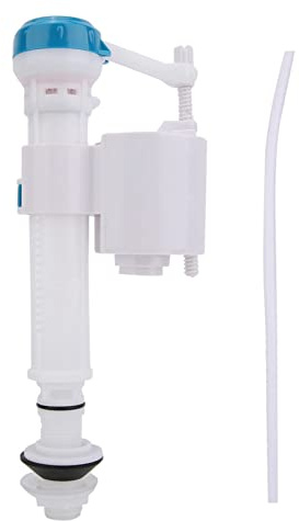 Toilet Inlet Valve Adjustable Toilet Fill Valve Universal Tank Flush Cistern with Tanks Self-Lifting Ball for 20-33cm Depth (4 Points Plastic Pipe Water Inlet