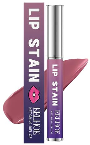 Lip Stain Peel off - Dark Pink Lip Tint Lip Gloss - Peel Off Lip Tint Stain Non-Stick Cup - Glossy Lipstick Waterproof Tint Long Lasting Cosmetic - Lip Stick Lip Makeup Gift for Women Girls