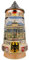 EVERSTYLE Jarra de cerveza alemana con tapa, 0,7 l, jarra de piedra tradicional con escudo de armas de la Federación Alemana, cuerda de cerveza hecha a mano para Oktoberfest, hogar y colección, regalo
