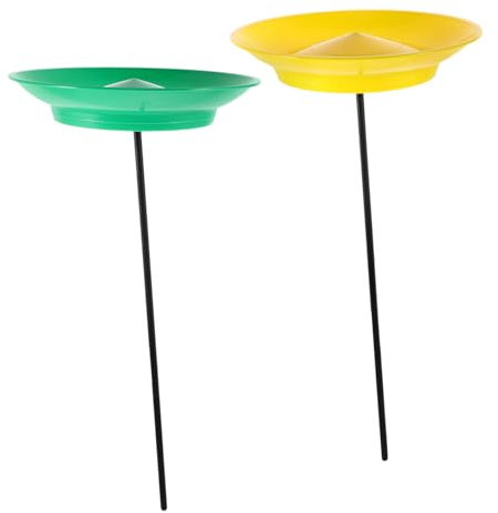 Alasum 2 Stück Jonglierteller Für Kinder Und Erwachsene Mit Kunststoffstäben Robustes Jonglierspiel Für Zirkus Und Party Visuell Ansprechendes Trickspielzeug