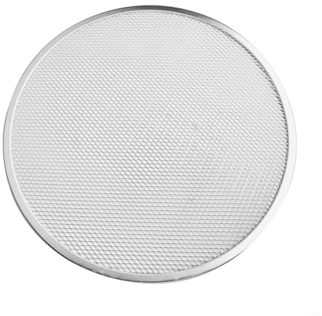 Plaque de cuisson en maille pour croûte de pizza en aluminium avec design perforé (35,6 cm)