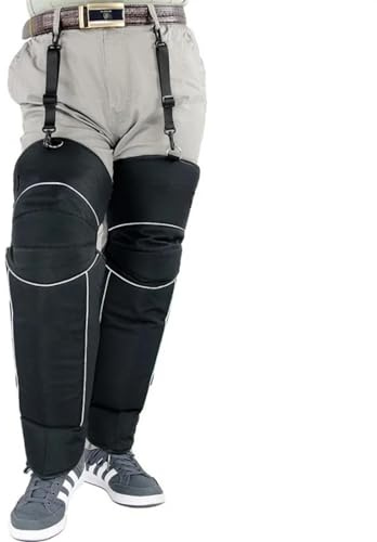 Crepundia ProtèGe-Genoux Cyclisme, Genouillères Moto Para D'hiver,peluche Épaisse Entourant Longue Couverture Jambe,coupe-vent Para L'extérieur,garde Au Chaud,équipement Protection(Oxford fabric)