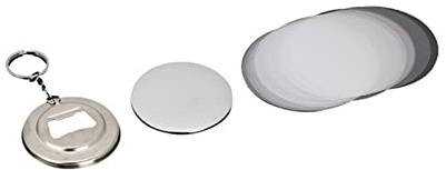Maquina para Hacer Chapas, 100 Uds. Abrebotellas llavero Base piezas Material 58mm piezas suministros for Pro Badge Button Maker Machine