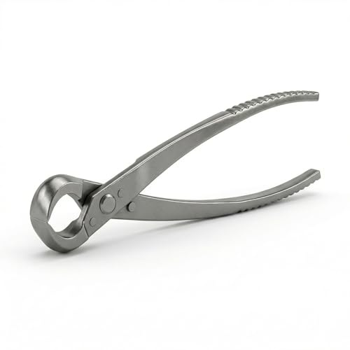 Nivofu Cortador de Bonsái, Borde Redondo de 21 cm, Cortador de Perilla de Acero Inoxidable, Cizalla de Bola, Cortador de Ramas de Bonsái para Terraza, Césped, Herramientas de Jardinería