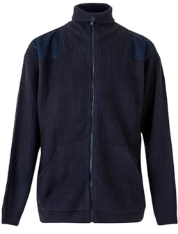 Velilla 102 Chaqueta Punto Grueso con Cuello Alto, Color Azul Marino, Talla M