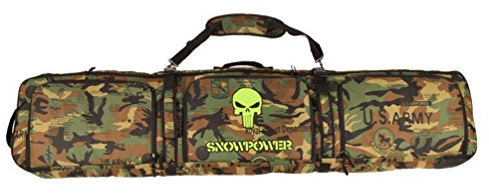 Sport Tent-Professionelle Snowboardtasche Skitasche Set mit Schuhfach/Helmfach Snowboardbag gepolsterter Skisack Board Bag Space Sack 156cm/166cm (156cm, Tarnung2)